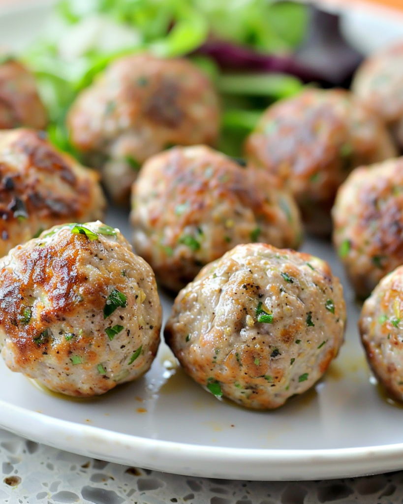 Juicy Air Fryer Turkey Meatballs