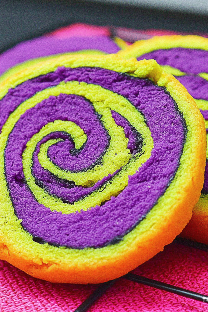 Beetlejuice Swirl Cookies