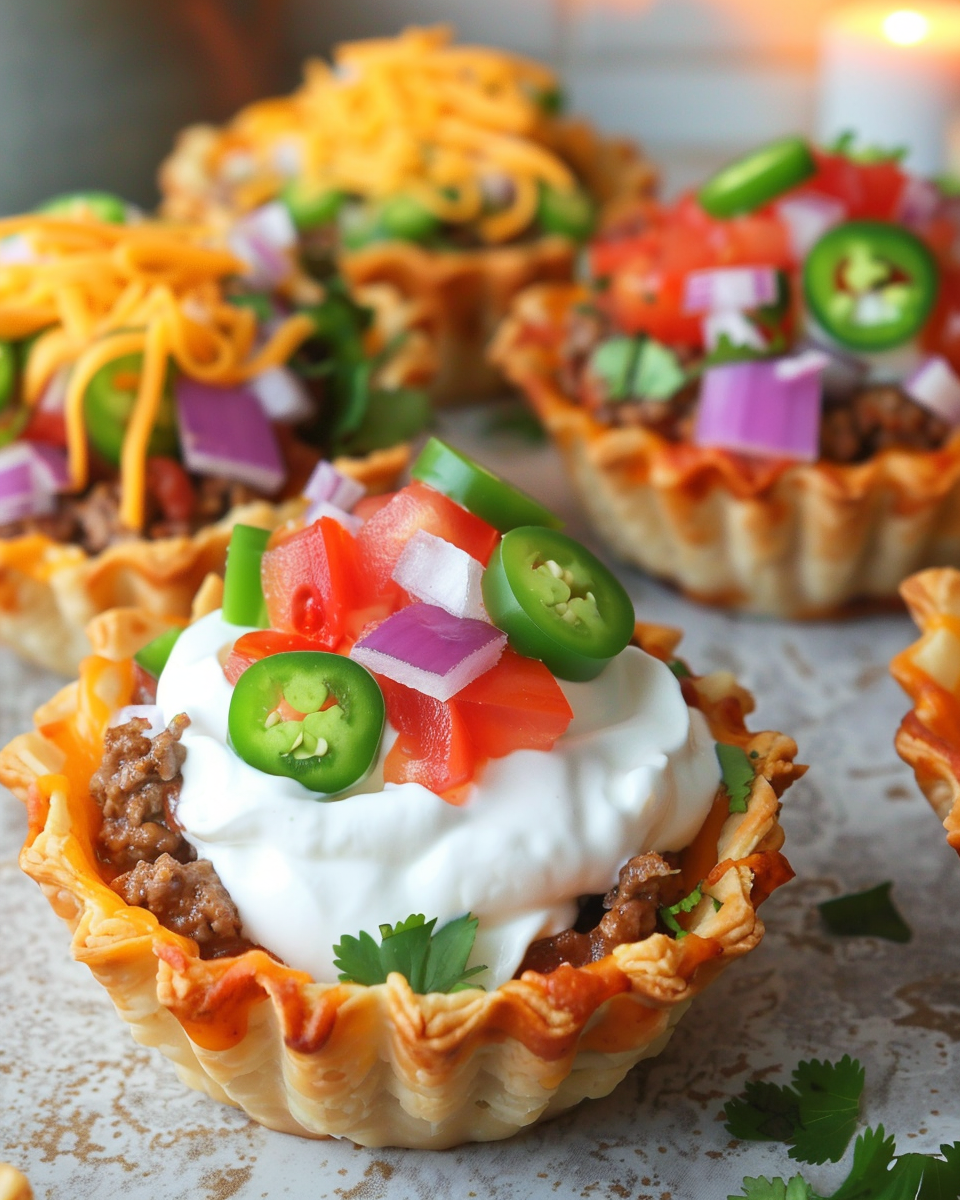 Delicious taco cupcakes recipe