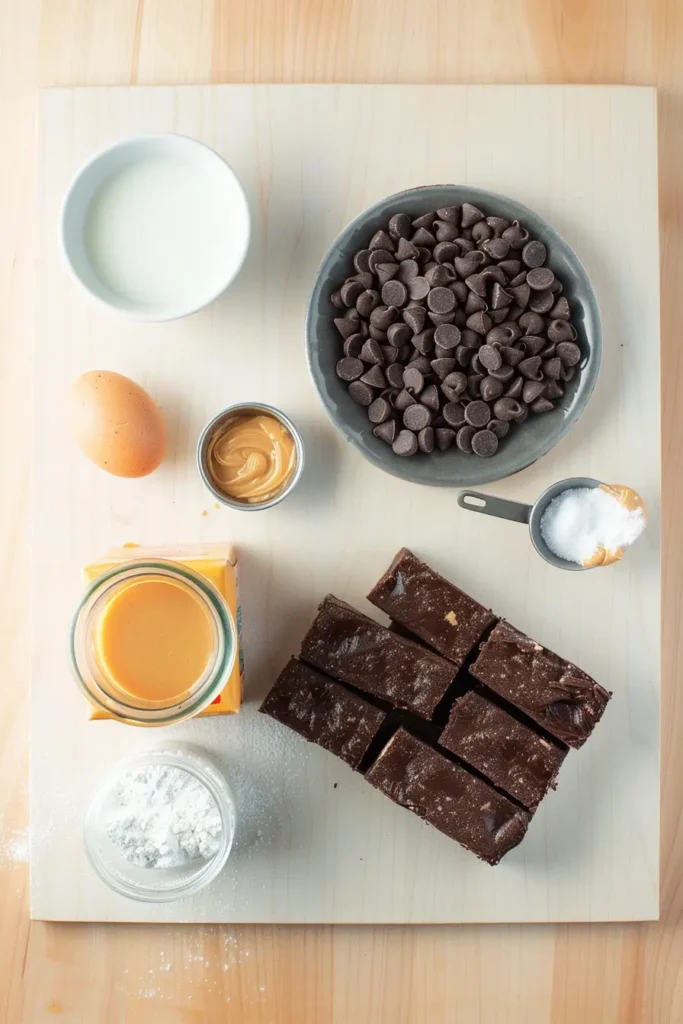 Essential ingredients for making homemade Fudge Round