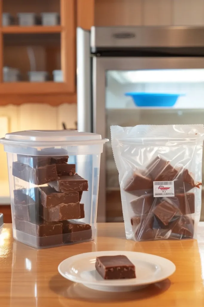 Properly stored Fudge Round in an airtight container to keep it fresh and delicious