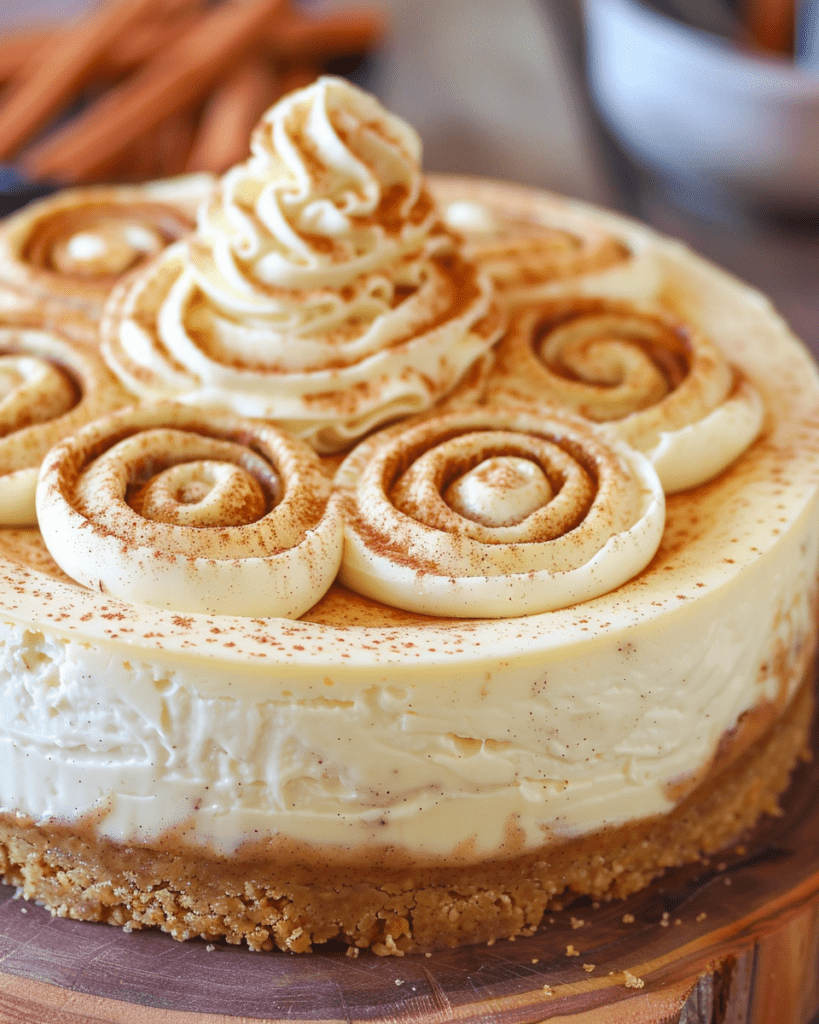 Cinnamon Roll Cheesecake Delight Recipe Perfect For breakfast