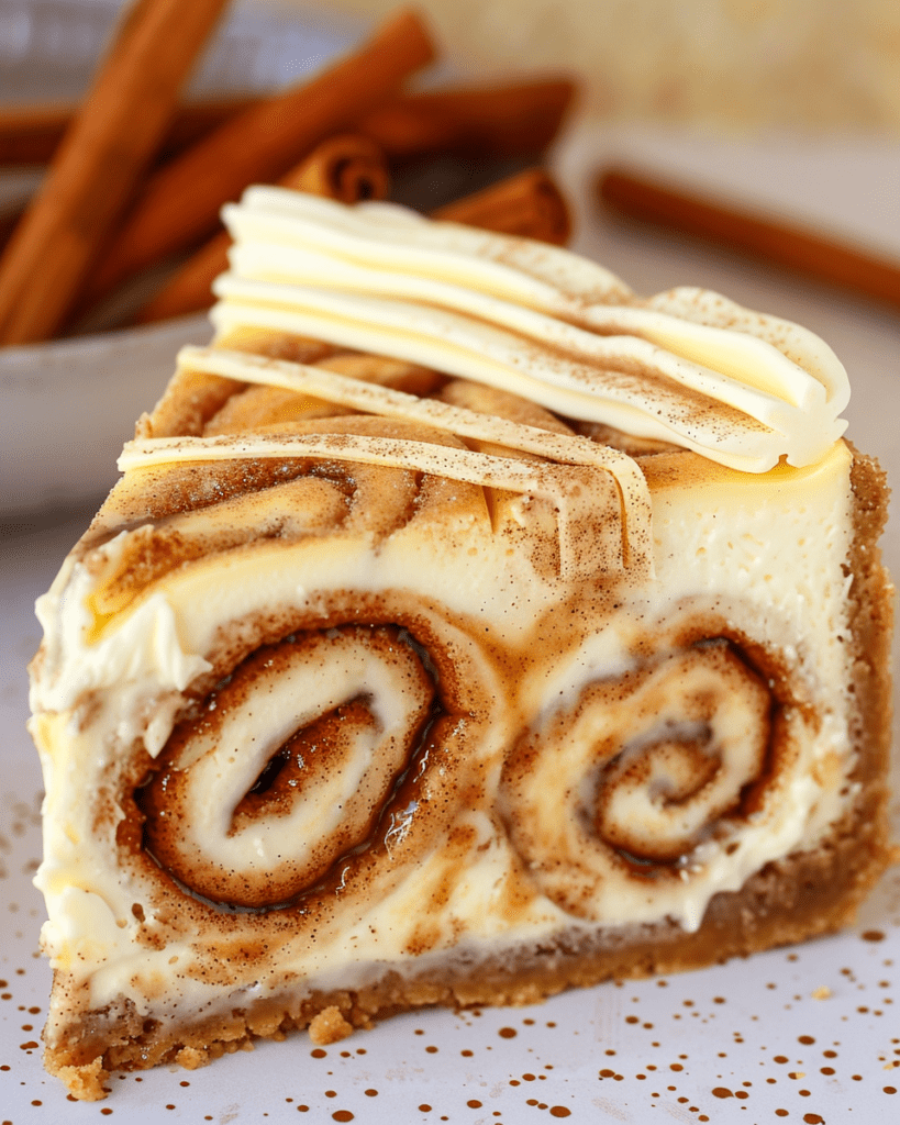 easy cinnamon roll cheesecake dessert