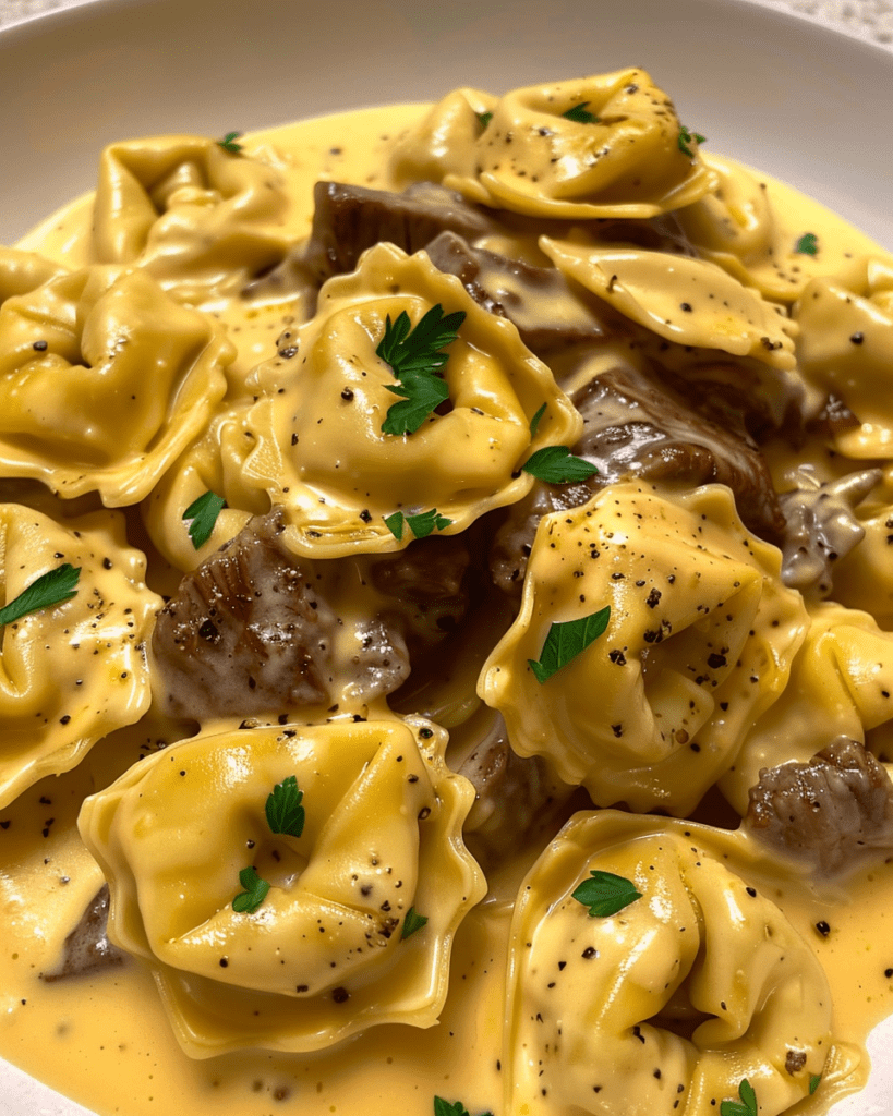 Philly Cheesesteak Tortellini Pasta Recipe - Delicious and Easy Meal