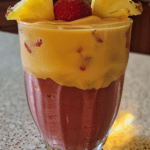 Refreshing Pineapple Juice Smoothie with Strawberries - Easy Recipe