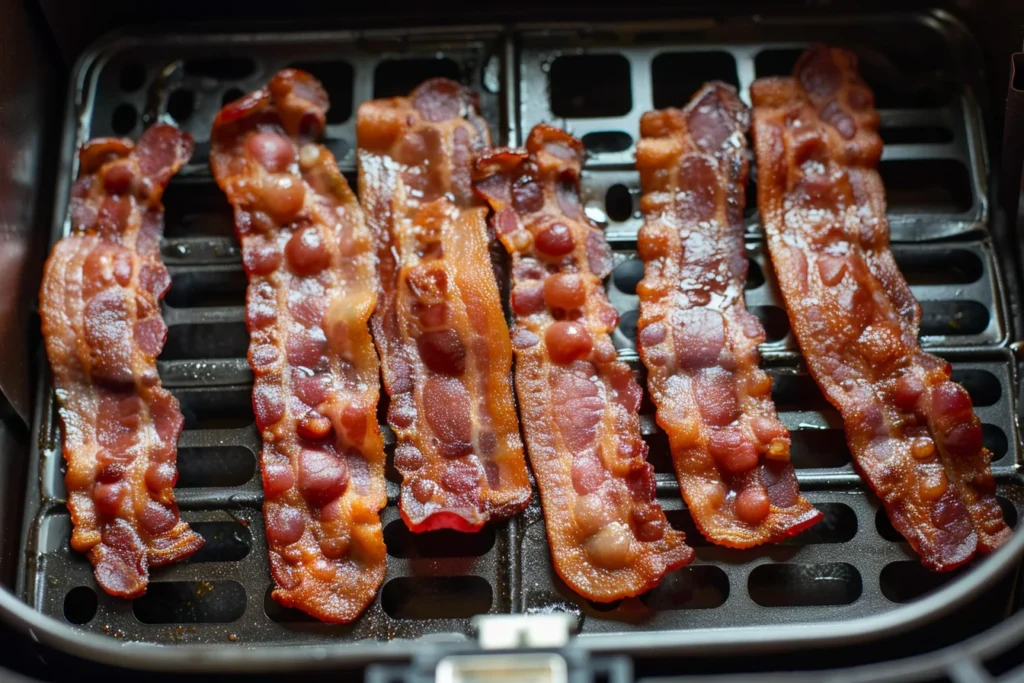 air fryer turkey bacon cooking