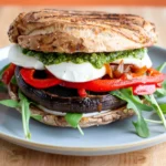 Portobello Mushroom Sandwich easy and delicious