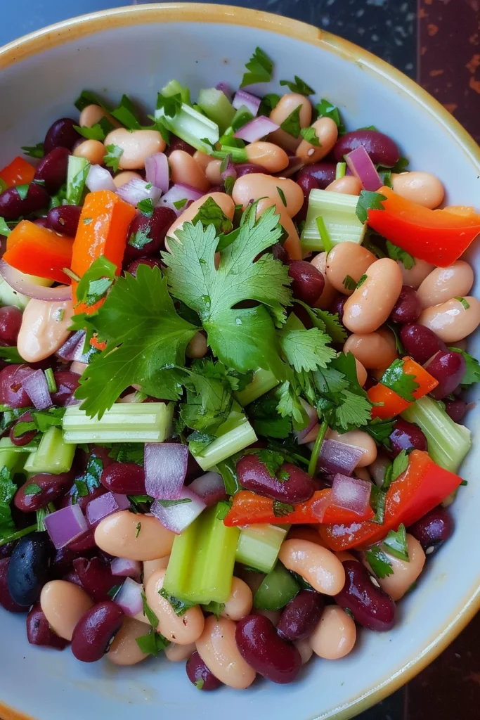 Dense Bean Salad easy and delicious salad