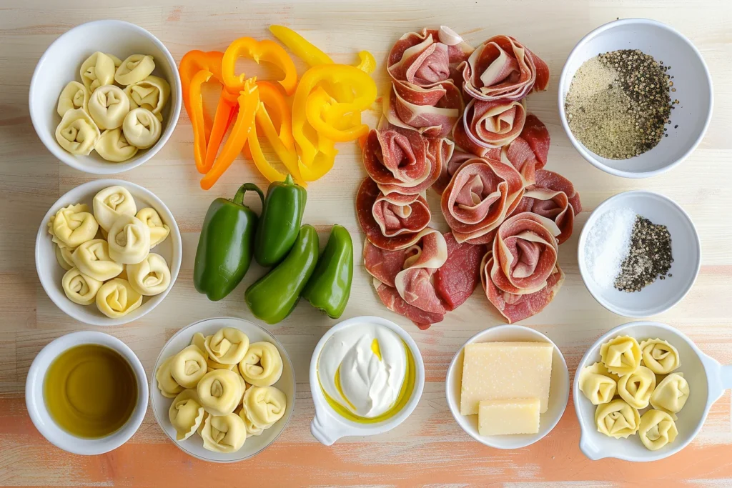 ingredients philly cheesesteak tortellini