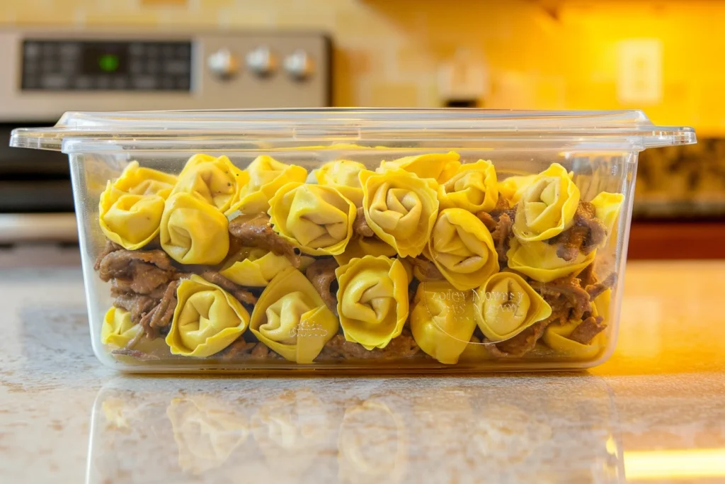 storing leftover pasta 1