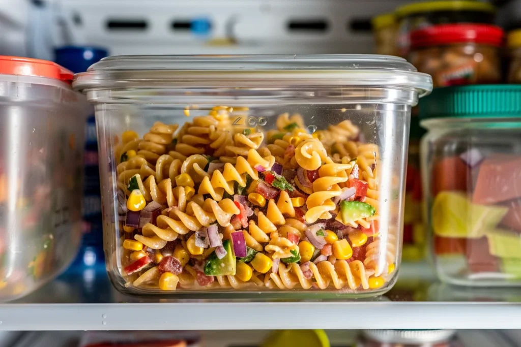 storing pasta salad