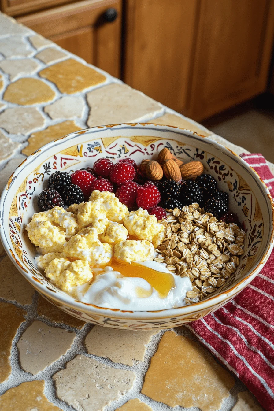 Plated High Protein Breakfast Bowl