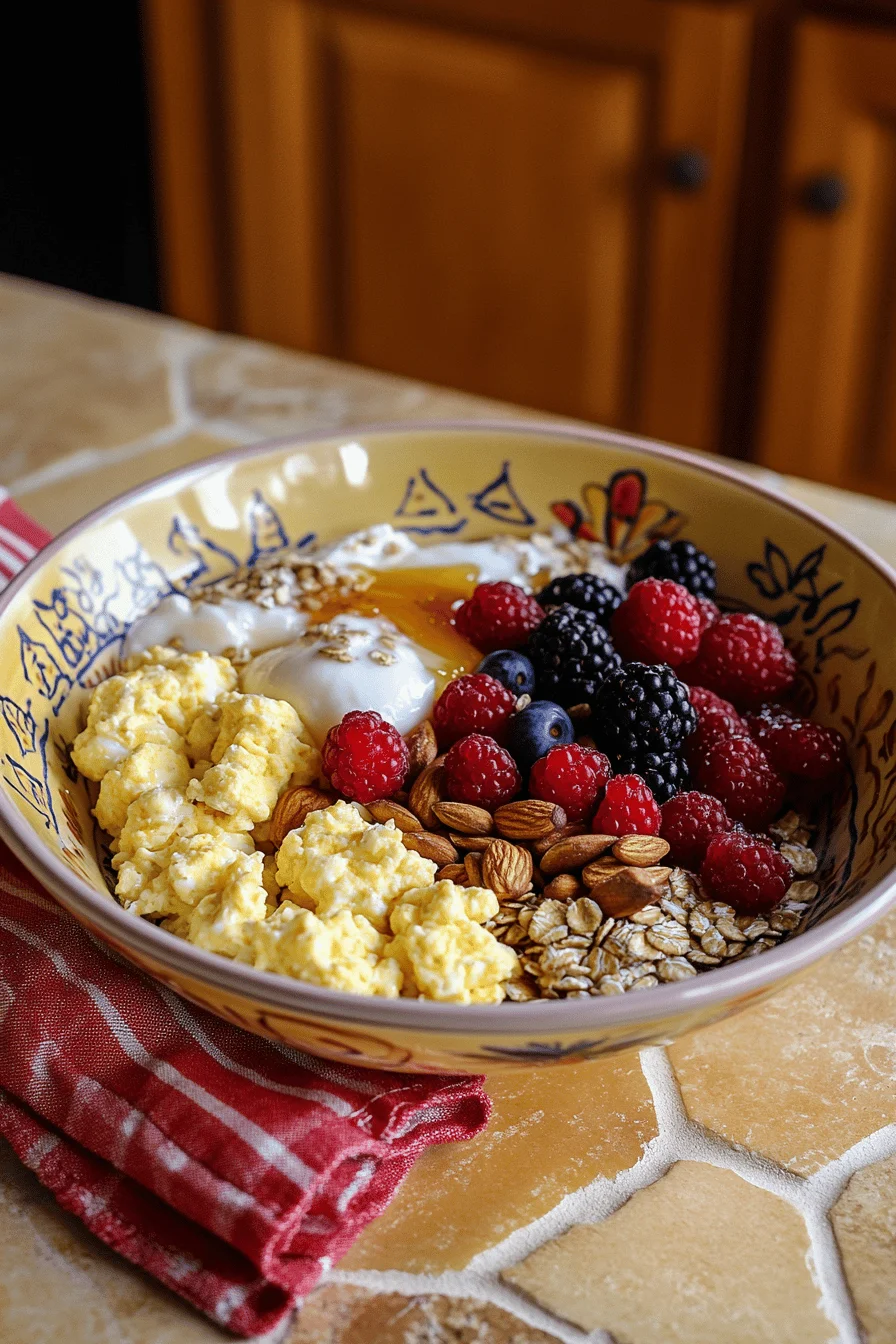 High protein breakfast bowl