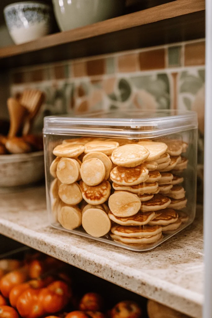 mini pancakes storage tips