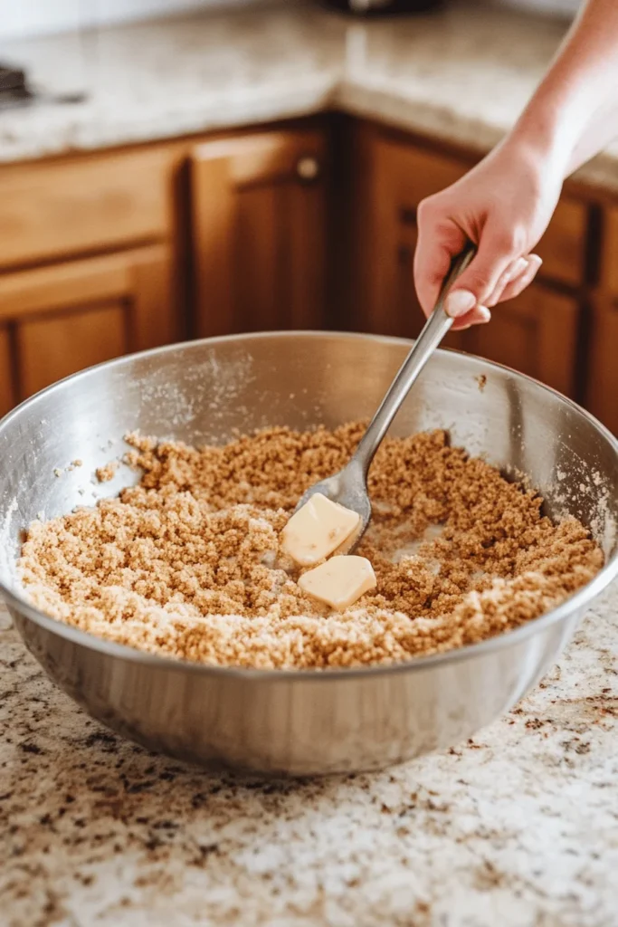 mixing graham cracker crust.jpg 6