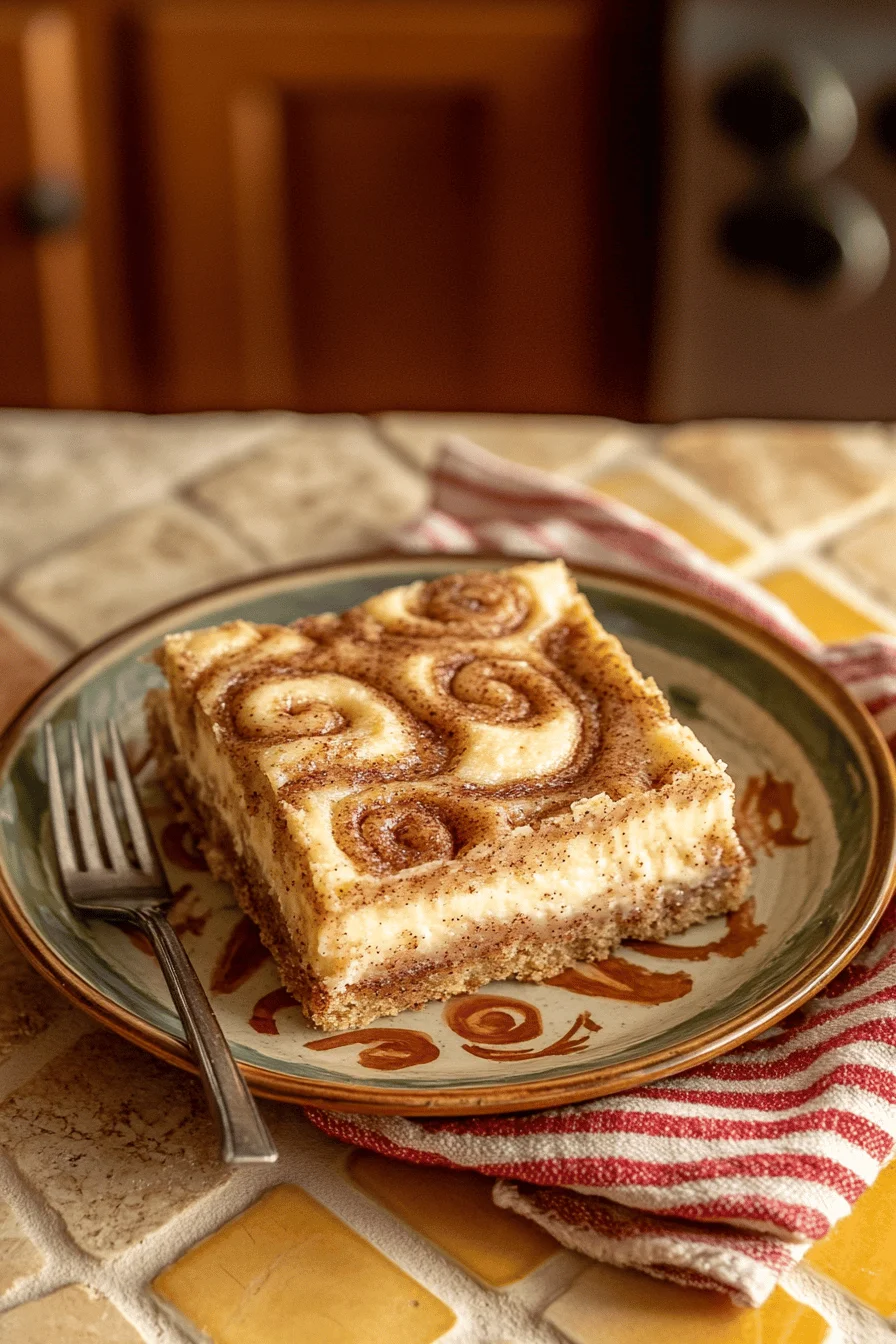 plated cinnamon roll cheesecake bars.jpg