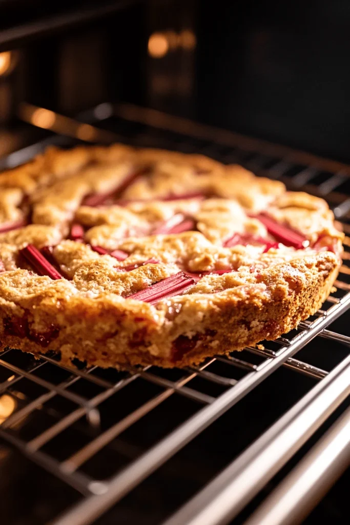 rhubarb dump cake baking.jpg 1